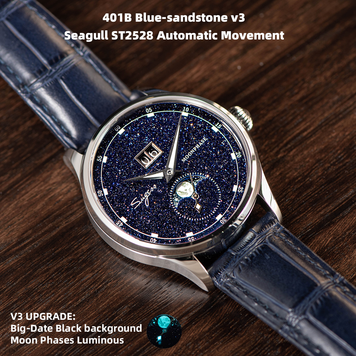 Sugess Origin ST2528 Movement  - Stones Watches & Jewelry In Sweden Ab avis et prix