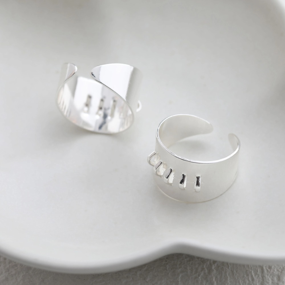 4PCS Brass Ring Settings with  - Gold Plated Ring avis et prix