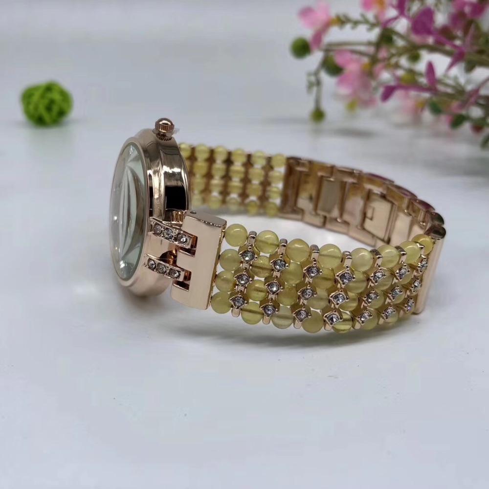 Natural Amber Stone Beads Brac - Fine Jewelry Watches Women avis et prix
