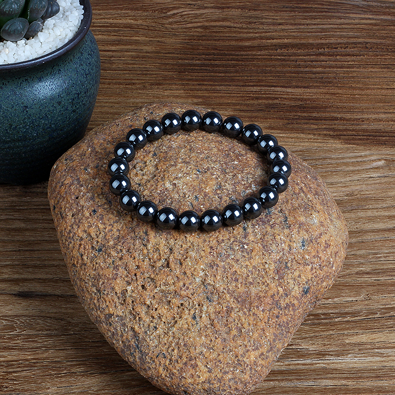 Fashion Magnetic Hematite Bead - Gemstone Bracelet Healing avis et prix