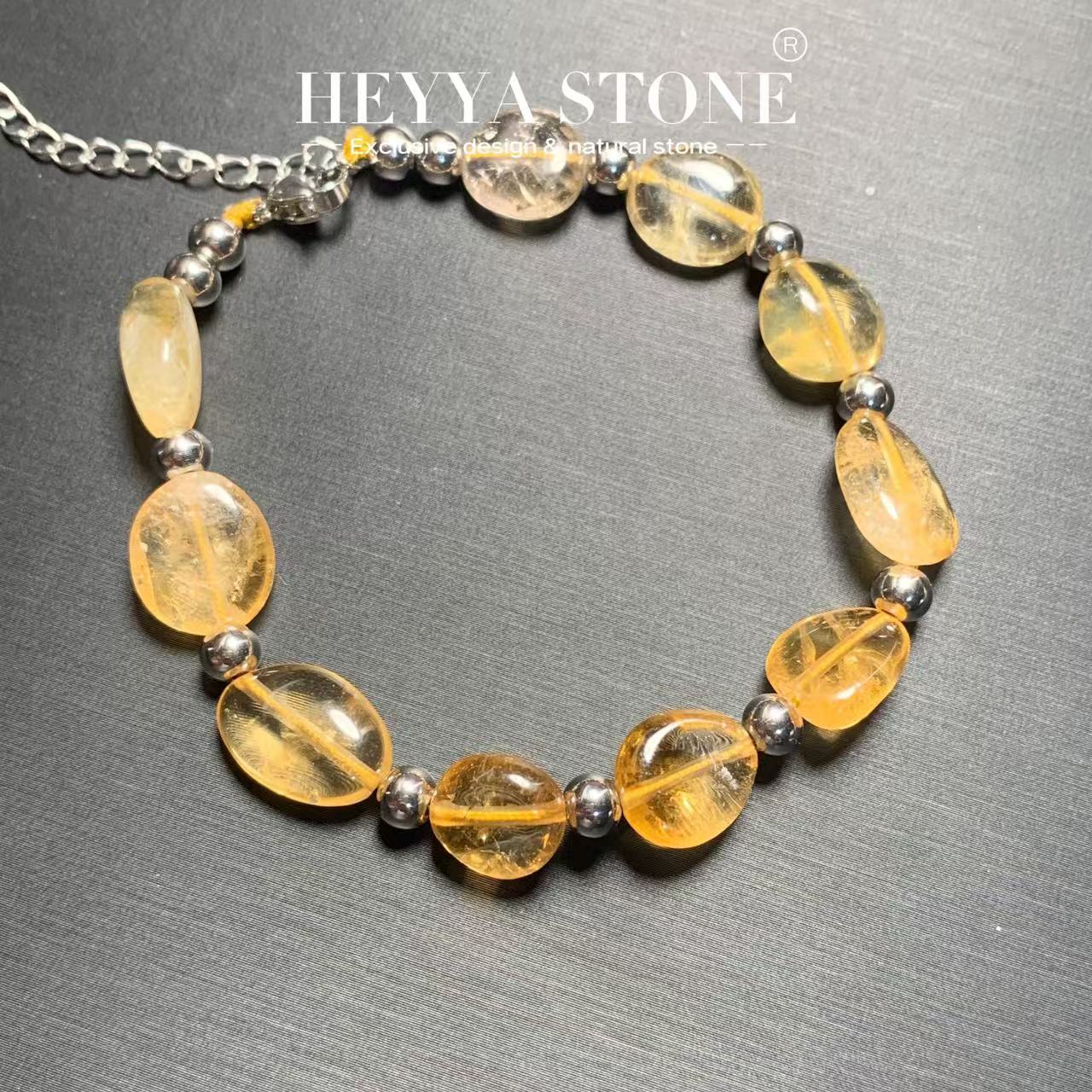 HEYYA STONE Natural Citrine Br - Gemstone Bracelet Healing avis et prix
