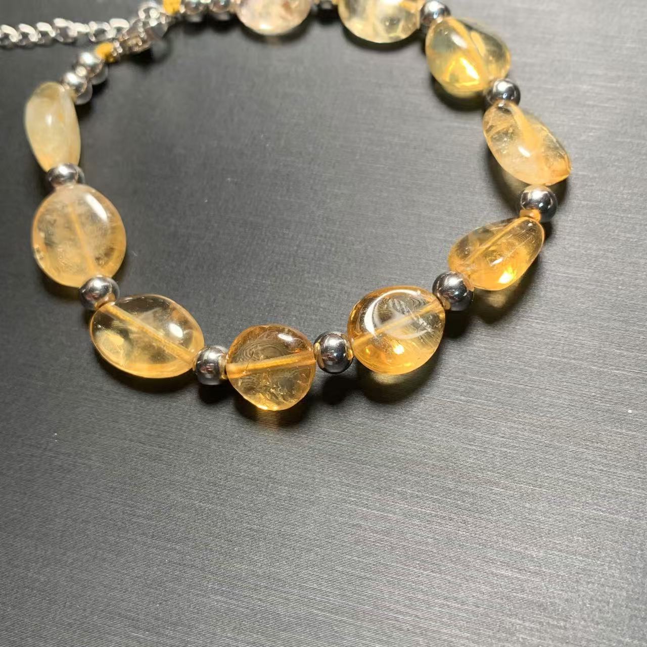 HEYYA STONE Natural Citrine Br - Gemstone Bracelet Healing avis et prix