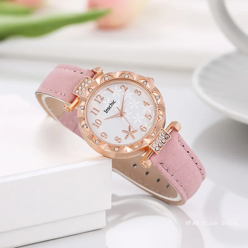 Fashion Flowers Dial Women's Q - Stones Watches & Jewelry In Sweden Ab avis et prix