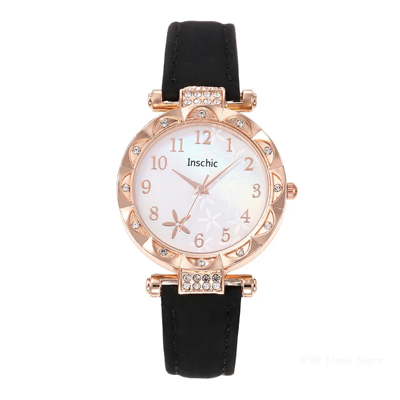 Fashion Flowers Dial Women's Q - Stones Watches & Jewelry In Sweden Ab avis et prix
