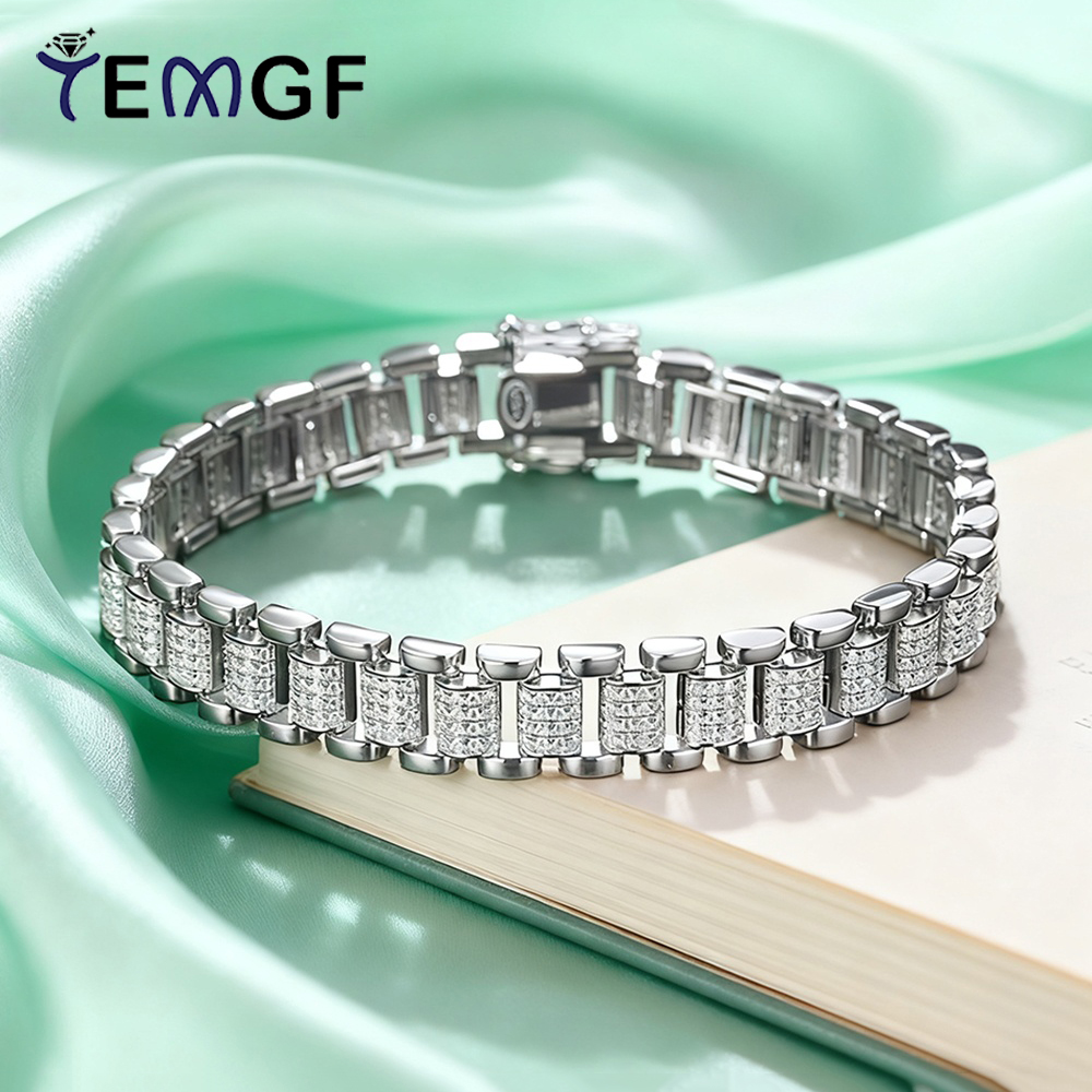 TEMGF Full Moissanite Bracelet - Fine Jewelry Watches Women avis et prix
