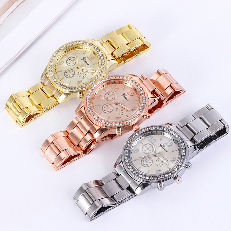 Gold Women Watch Geneva Classi - Jewelry Watches Gold avis et prix