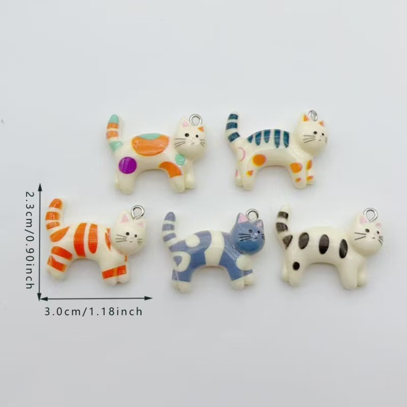 10pcs resin cartoon cat animal - Necklace Pendant avis et prix