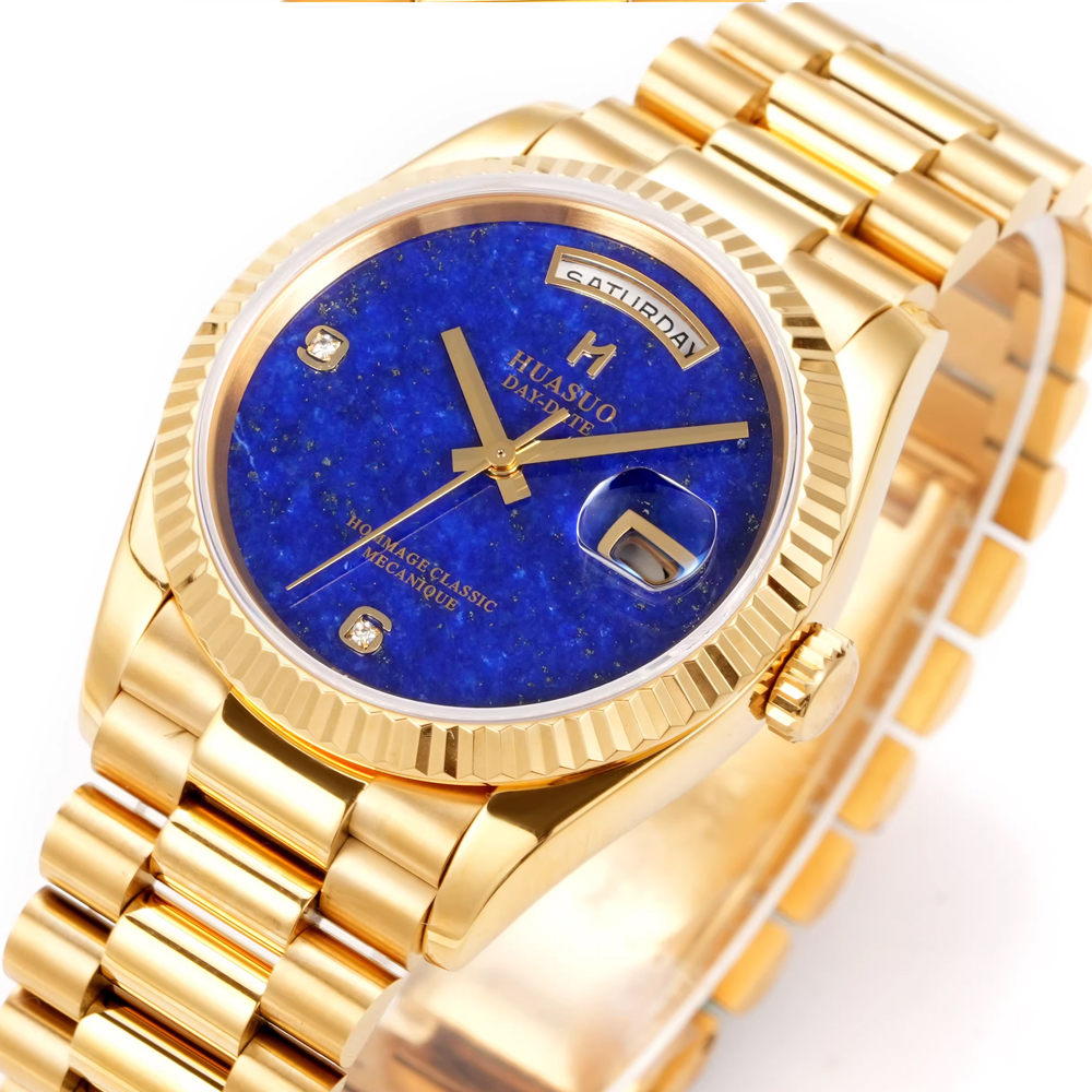 Huasuo 36Mm Classic Mens Autom - Stones Watches & Jewelry In Sweden Ab avis et prix