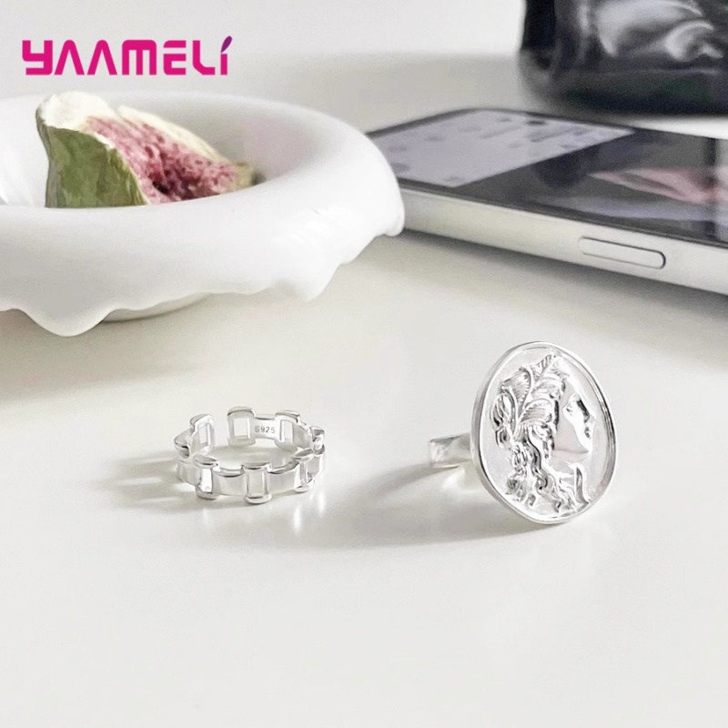 925 Silver  Watch Chain Rings  - Fine Jewelry Watches Women avis et prix