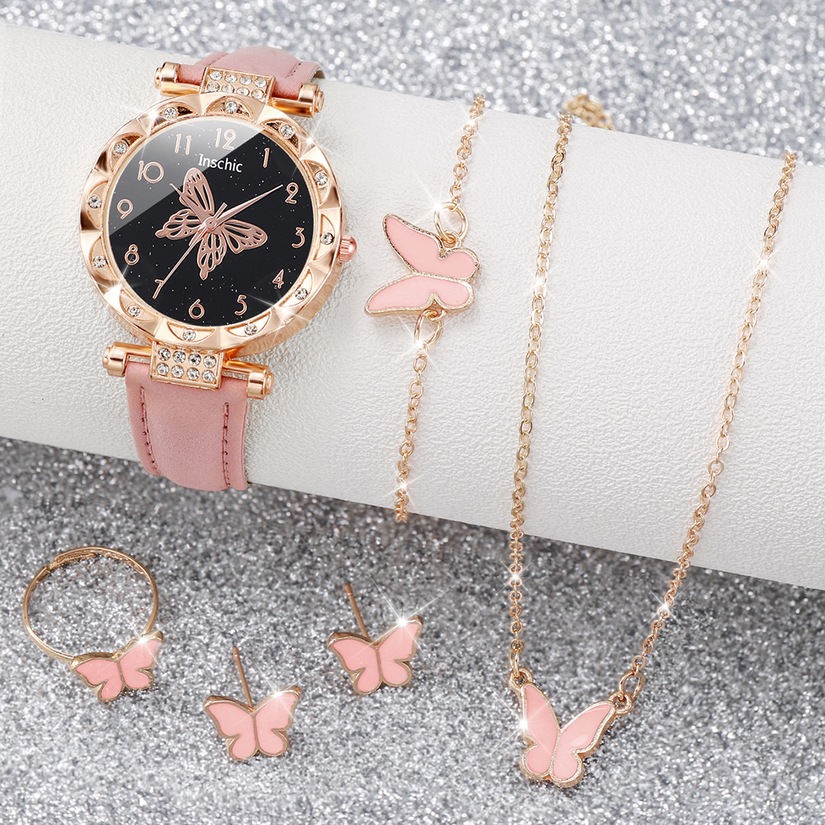 6PCS/Set Fashion Butterfly Dia - Jewelry Watch Making avis et prix