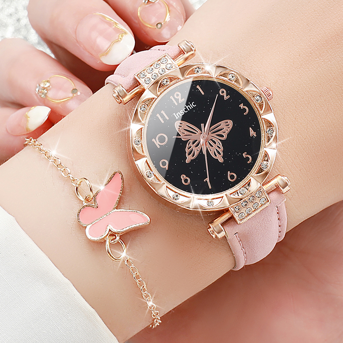 6PCS/Set Fashion Butterfly Dia - Jewelry Watch Making avis et prix