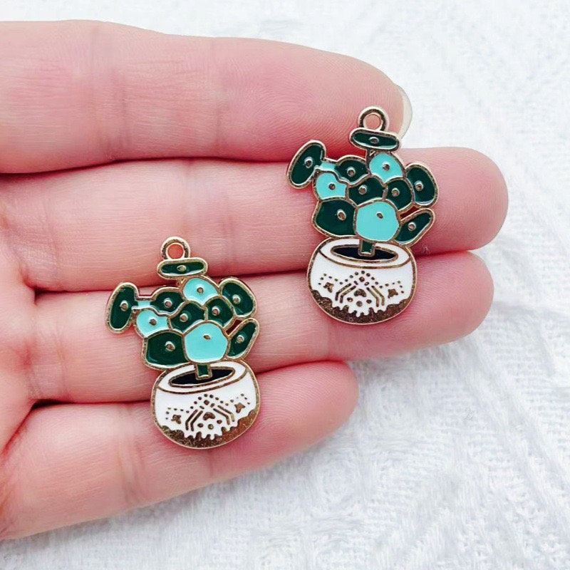 10pcs Cactus Plant Oil Drop Al - Necklace Pendant avis et prix