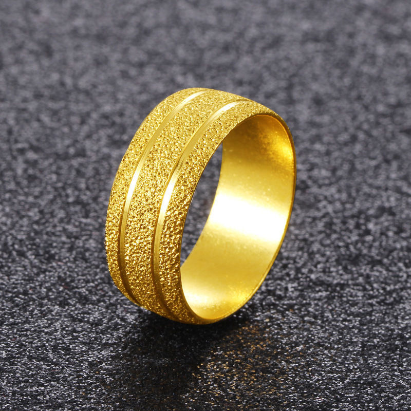 High Quality Korean Version Si - Gold Plated Ring avis et prix