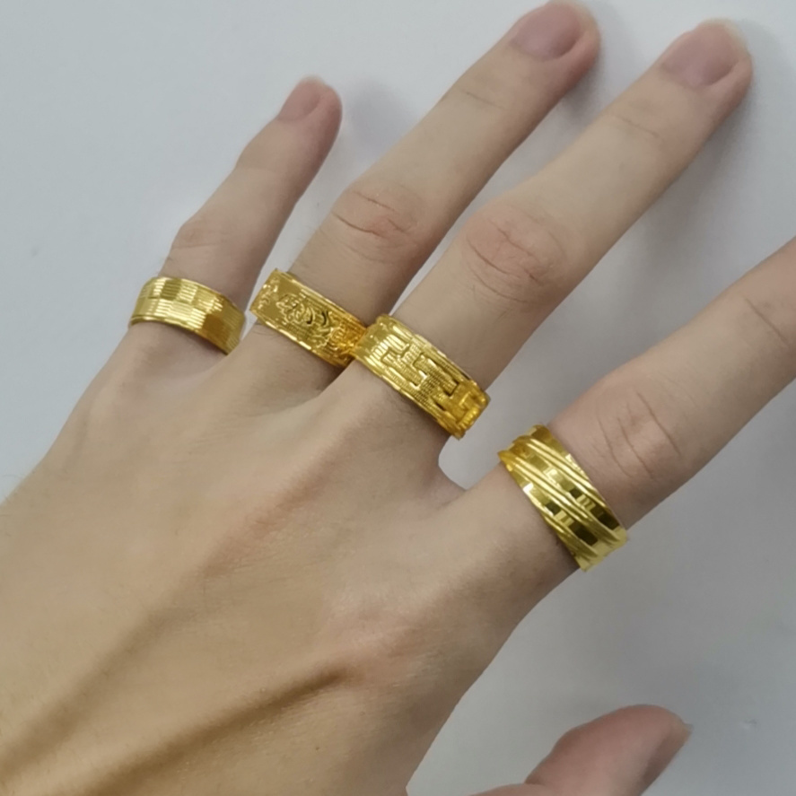 High Quality Korean Version Si - Gold Plated Ring avis et prix