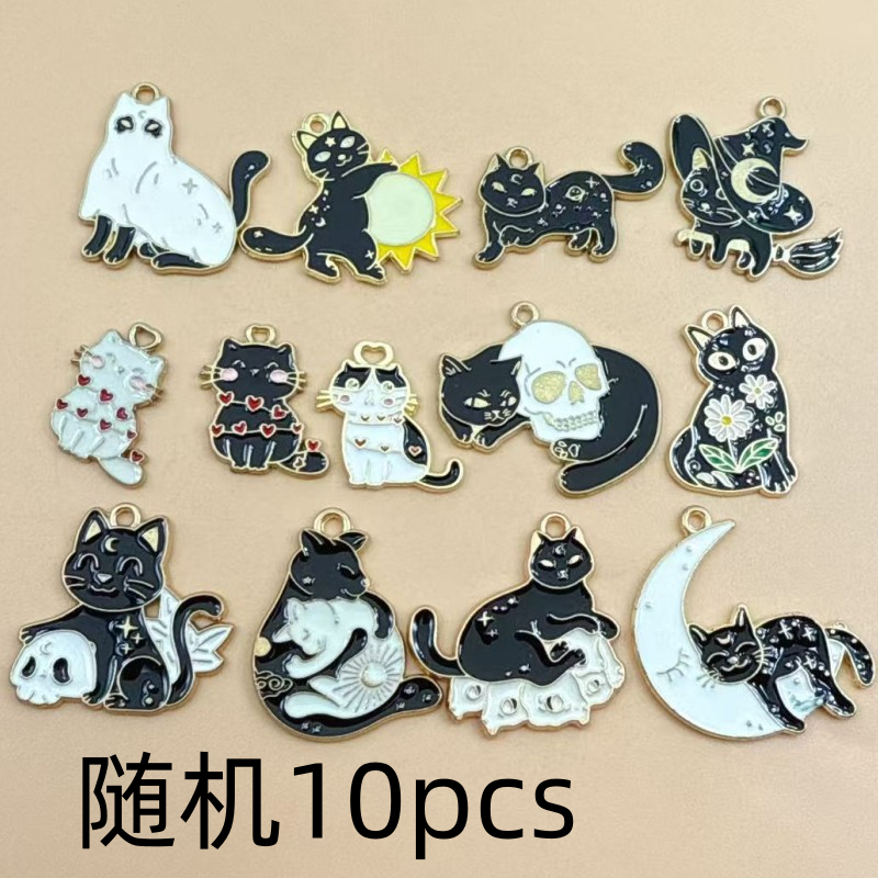 10pcs Original Alloy Enamel Bl - Necklace Pendant avis et prix