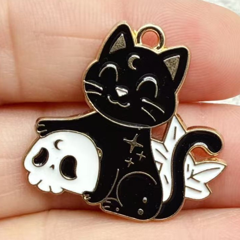 10pcs Original Alloy Enamel Bl - Necklace Pendant avis et prix