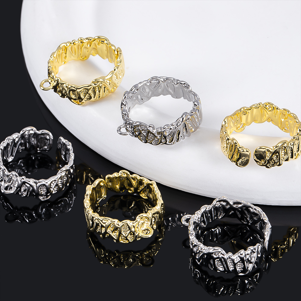 2Pcs Gold Plated Irregular Ope - Gold Plated Ring avis et prix