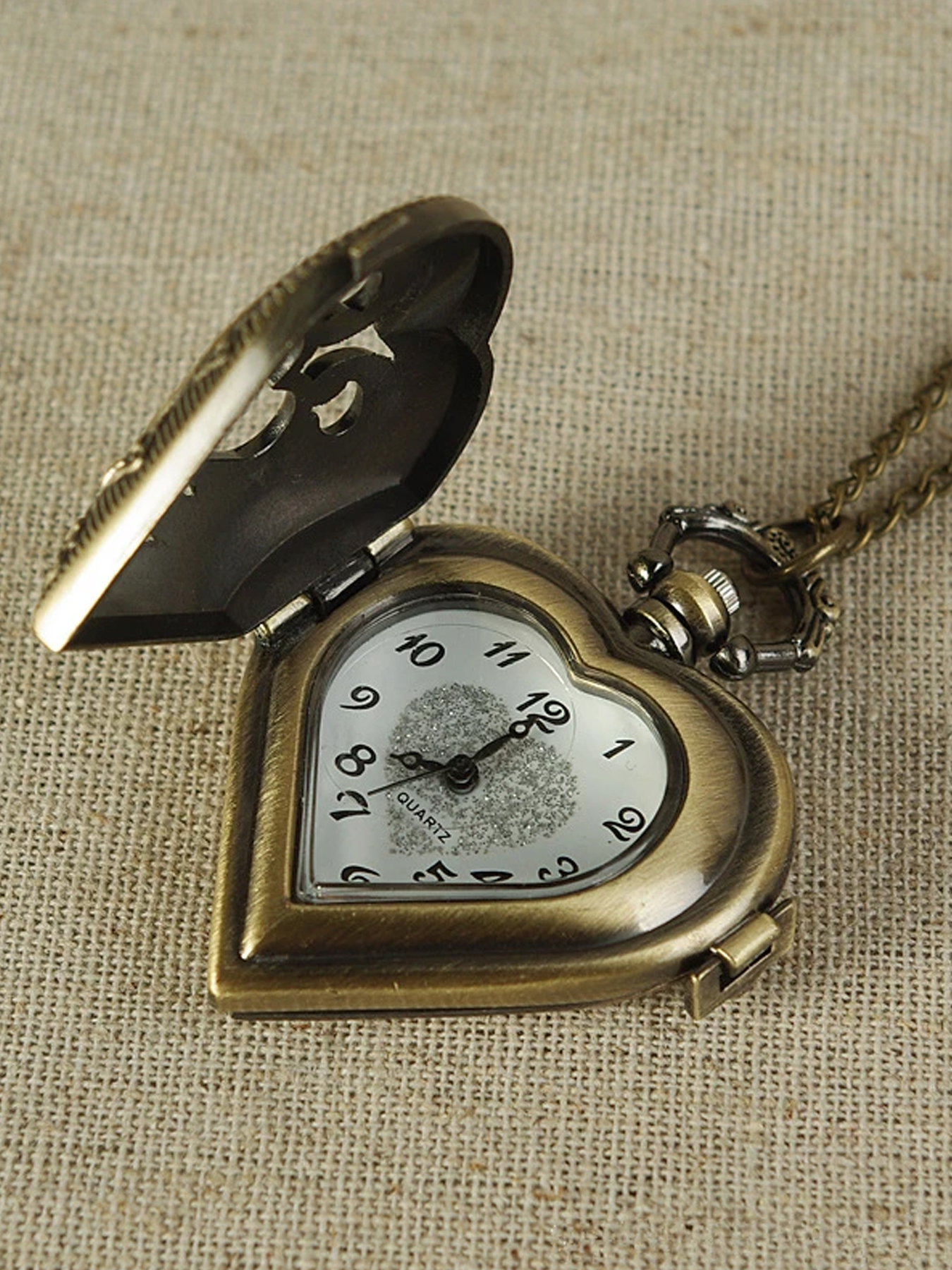 Vintage hollowed out heart-sha - Vintage Pocket Watch avis et prix