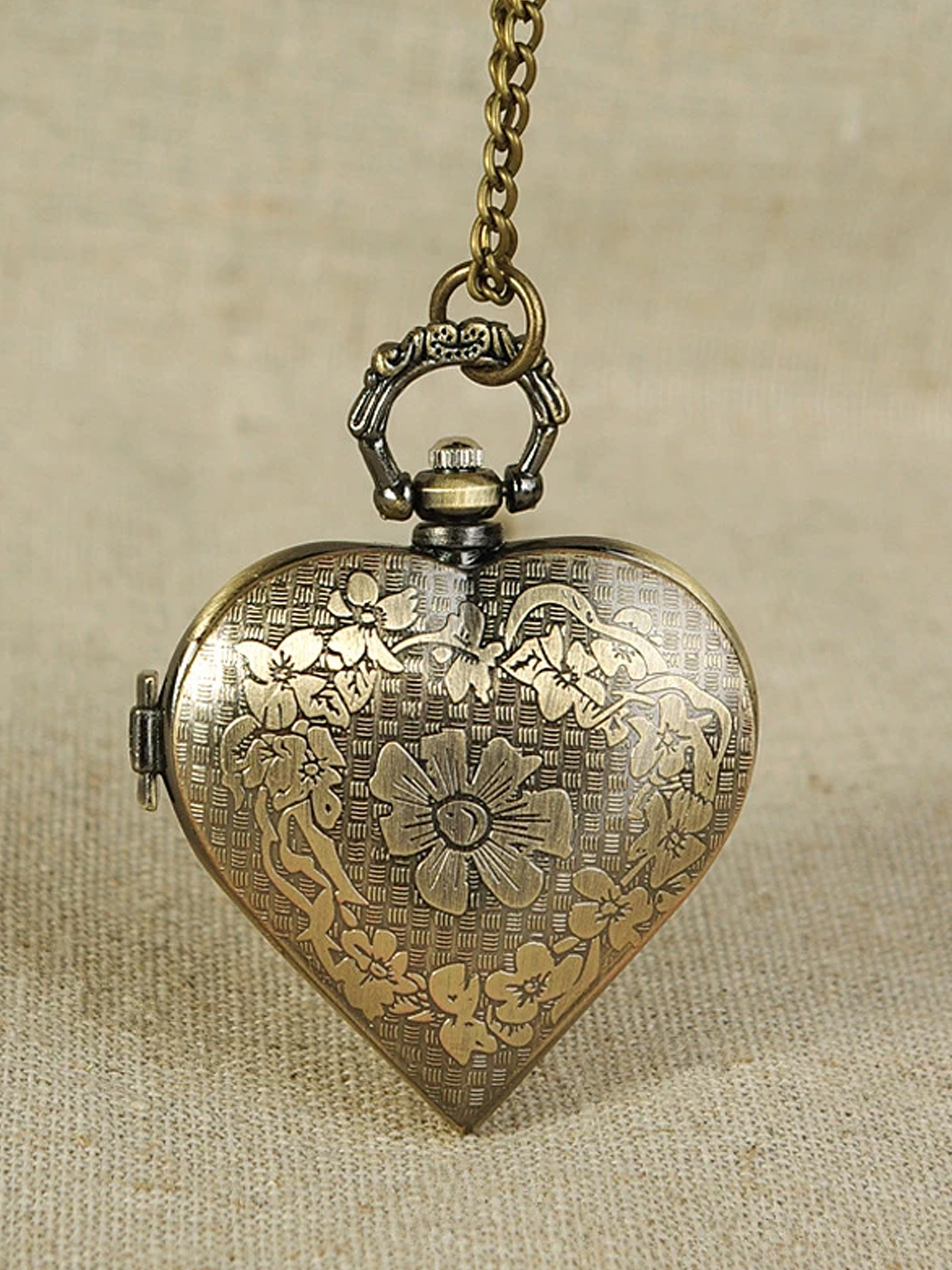 Vintage hollowed out heart-sha - Vintage Pocket Watch avis et prix