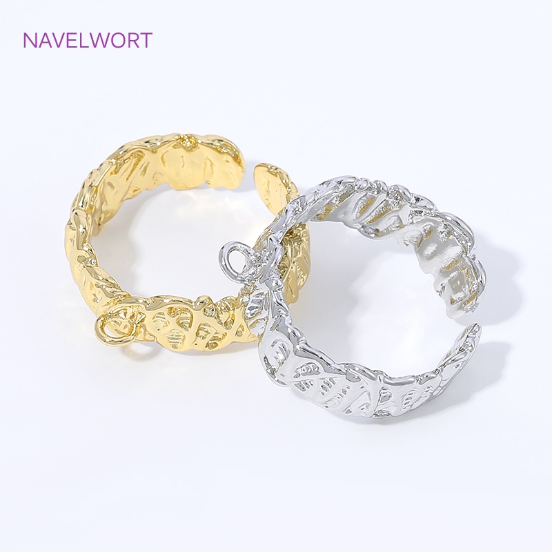 18K Gold Plated Brass Stripe O - Gold Plated Ring avis et prix