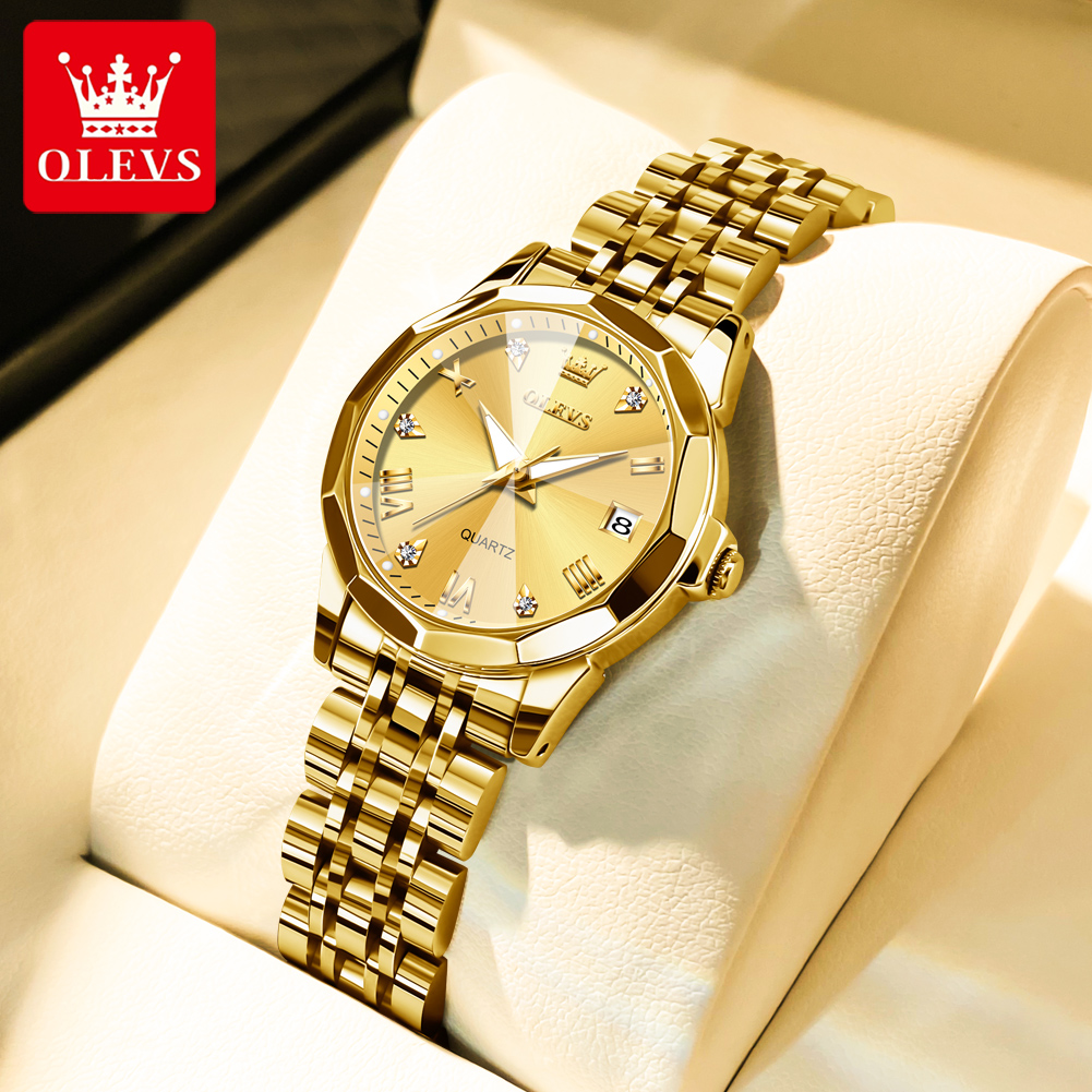 OLEVS Fashion Golden Watch for - Jewelry Watches Gold avis et prix