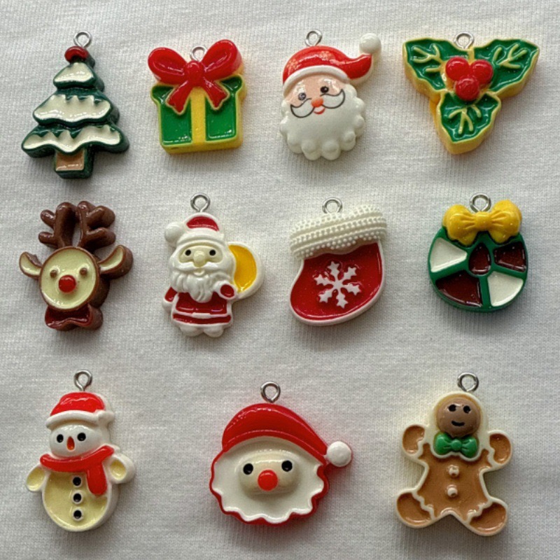 10pcs Christmas Cartoon Series - Necklace Pendant avis et prix