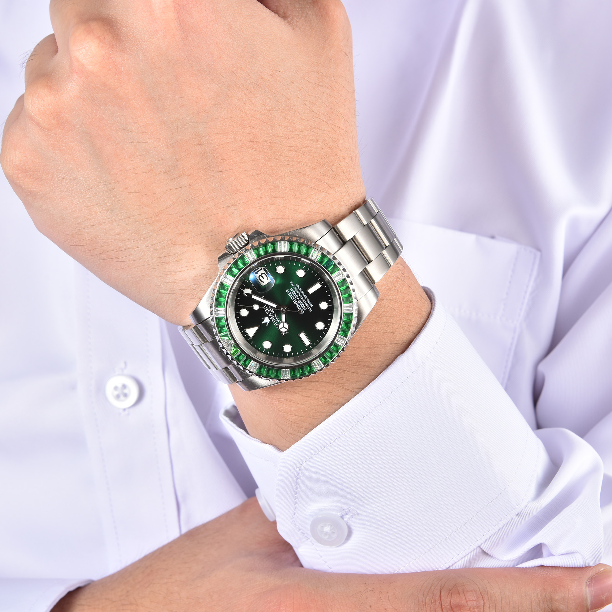 40mm Gem Diving Watch NH35 Mov - Stones Watches & Jewelry In Sweden Ab avis et prix