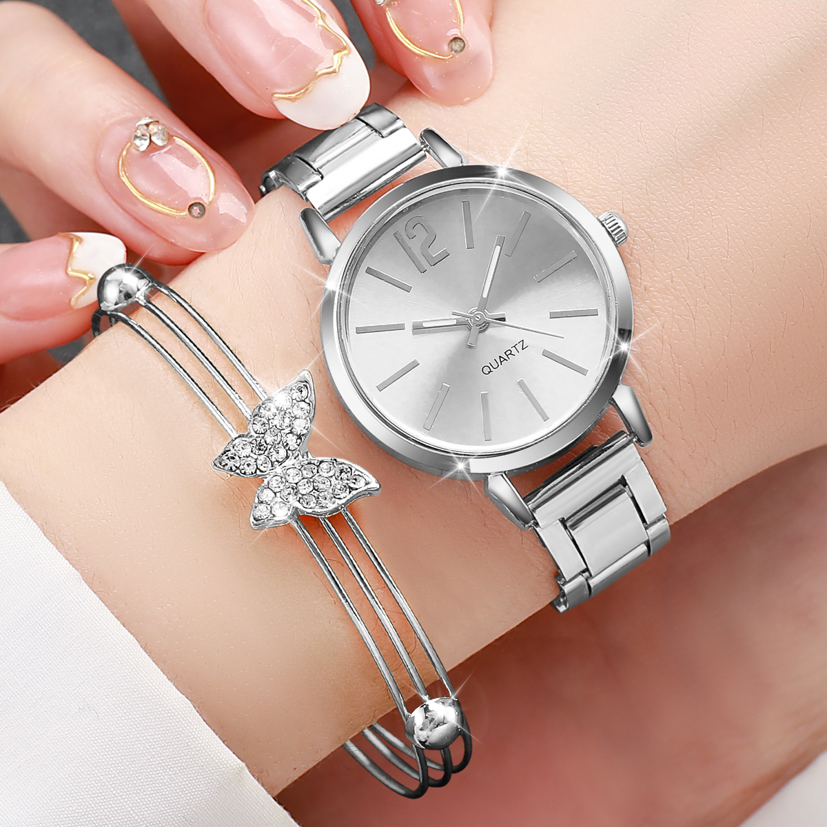 6PCS Fashion Women's Quartz  W - Jewelry Clasp Watches avis et prix