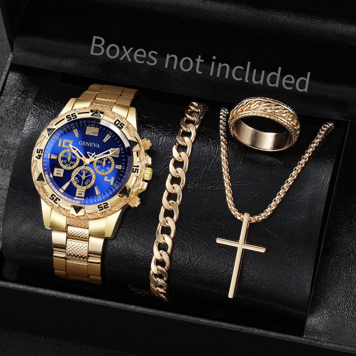 4PCS/Set Fashion Men Business  - Jewelry Watch Making avis et prix