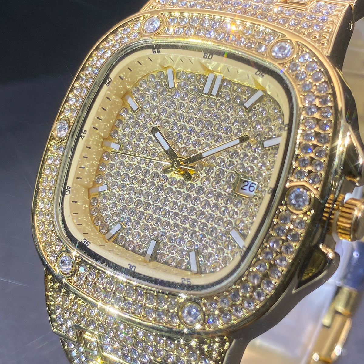 Square Wrist Watch for Men Wom - Jewelry Clasp Watches avis et prix