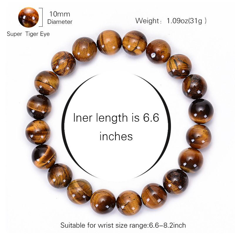 1pc Fashion Tiger Eye Bangles  - Gemstone Bracelet Healing avis et prix