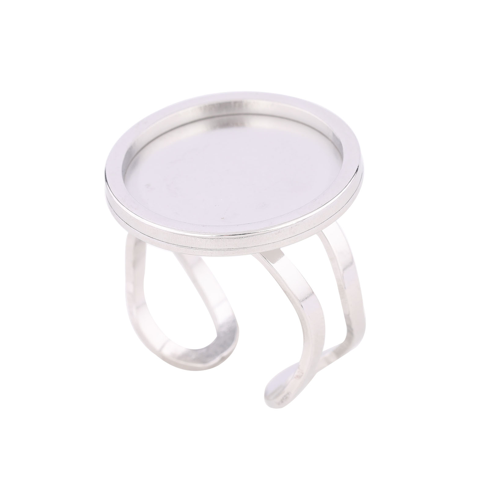 5pcs 18mm Round Cabochon Ring  - Gold Plated Ring avis et prix