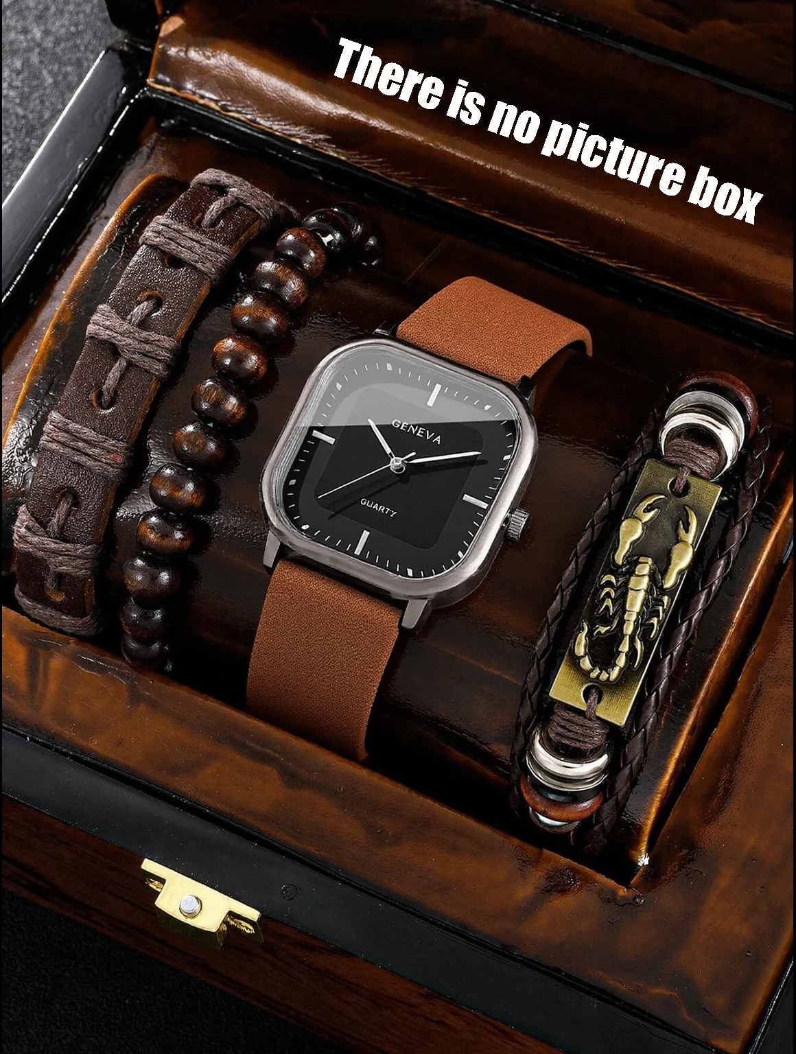 No gift box; men's leather str - Jewelry For Watches avis et prix