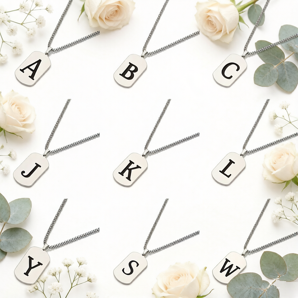 Personalized Stainless Steel I - Necklace Pendant avis et prix