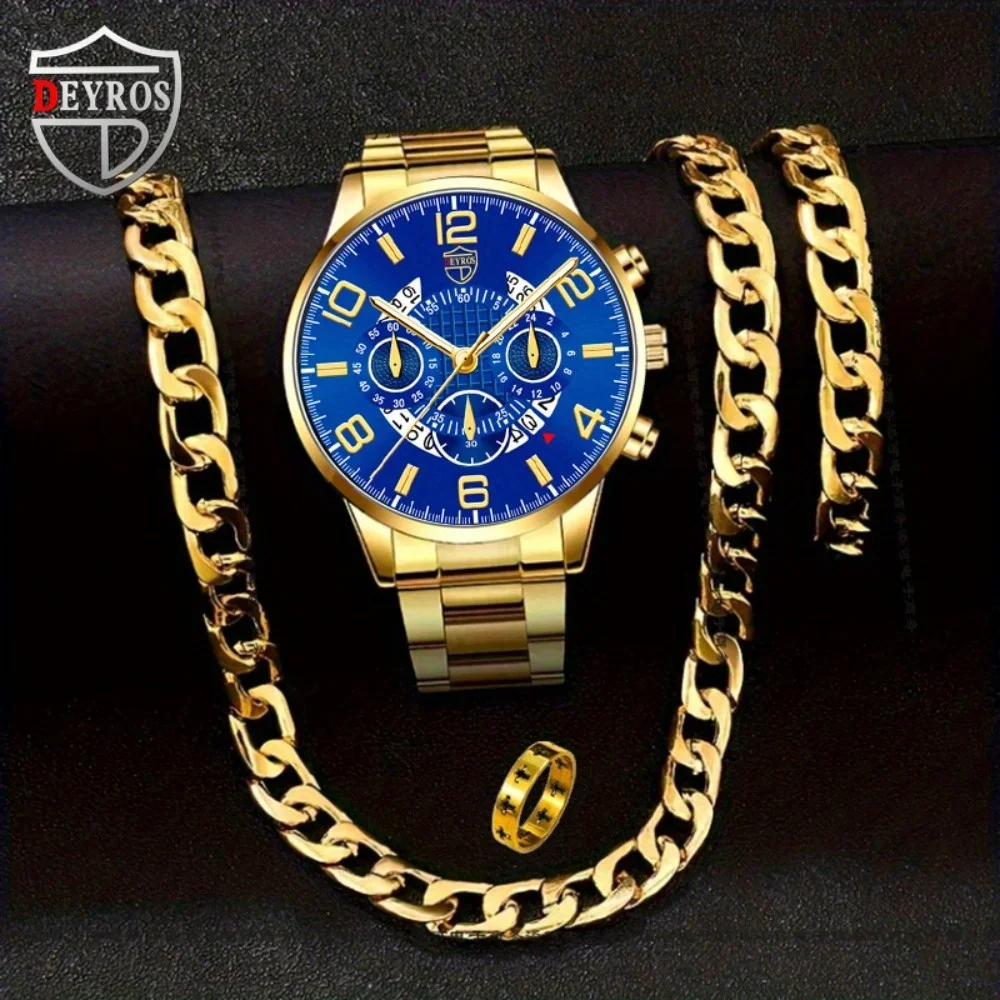 4pcs/set Men's Casual Watch Al - Best Jewelry Watches avis et prix