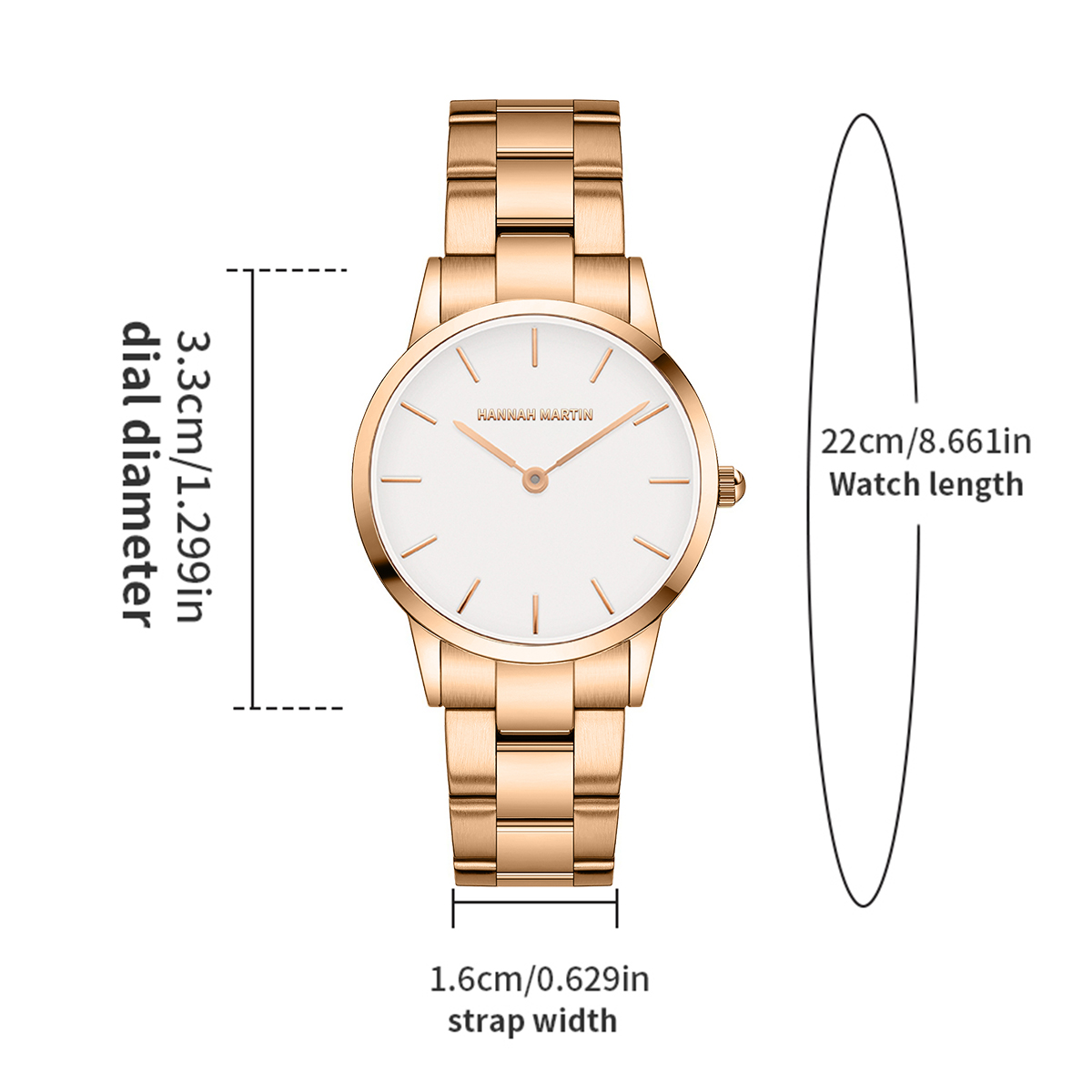 Womens Watch Rose Gold Stainle - Jewelry Clasp Watches avis et prix