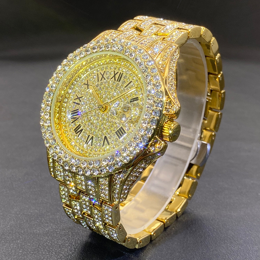 Big Gold Silver Black Wristwat - Stones Watches & Jewelry In Sweden Ab avis et prix
