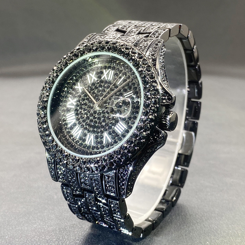Big Gold Silver Black Wristwat - Stones Watches & Jewelry In Sweden Ab avis et prix