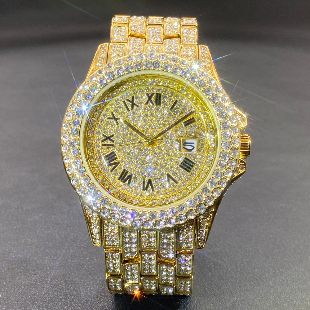 Big Gold Silver Black Wristwat - Stones Watches & Jewelry In Sweden Ab avis et prix