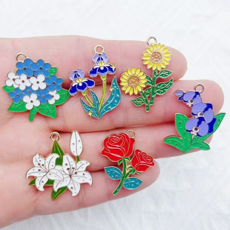 10pcs Plant Flower Bouquet Sun - Necklace Pendant avis et prix