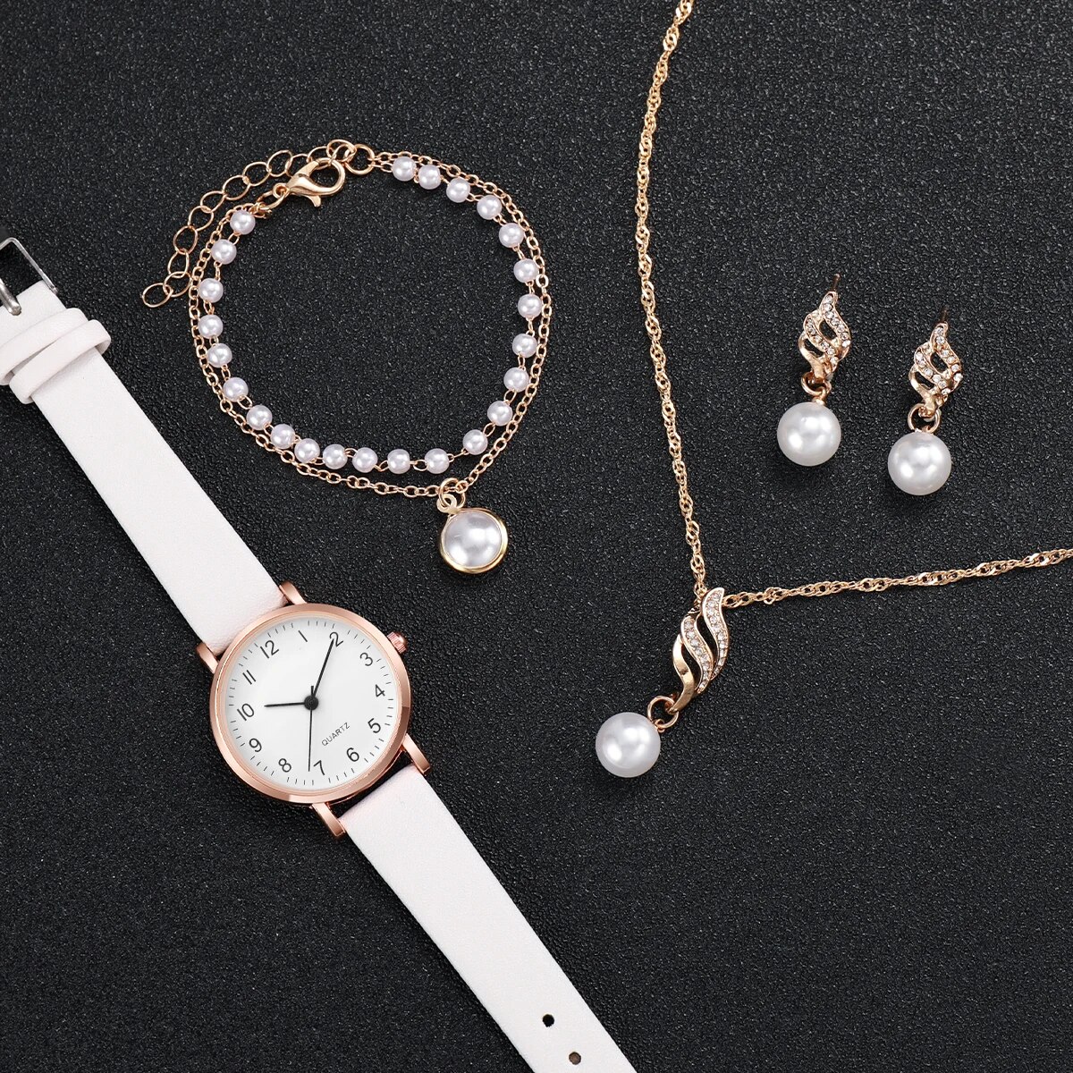 Women Rose Gold Pearl Jewelry  - Jewelry Watches Gold avis et prix