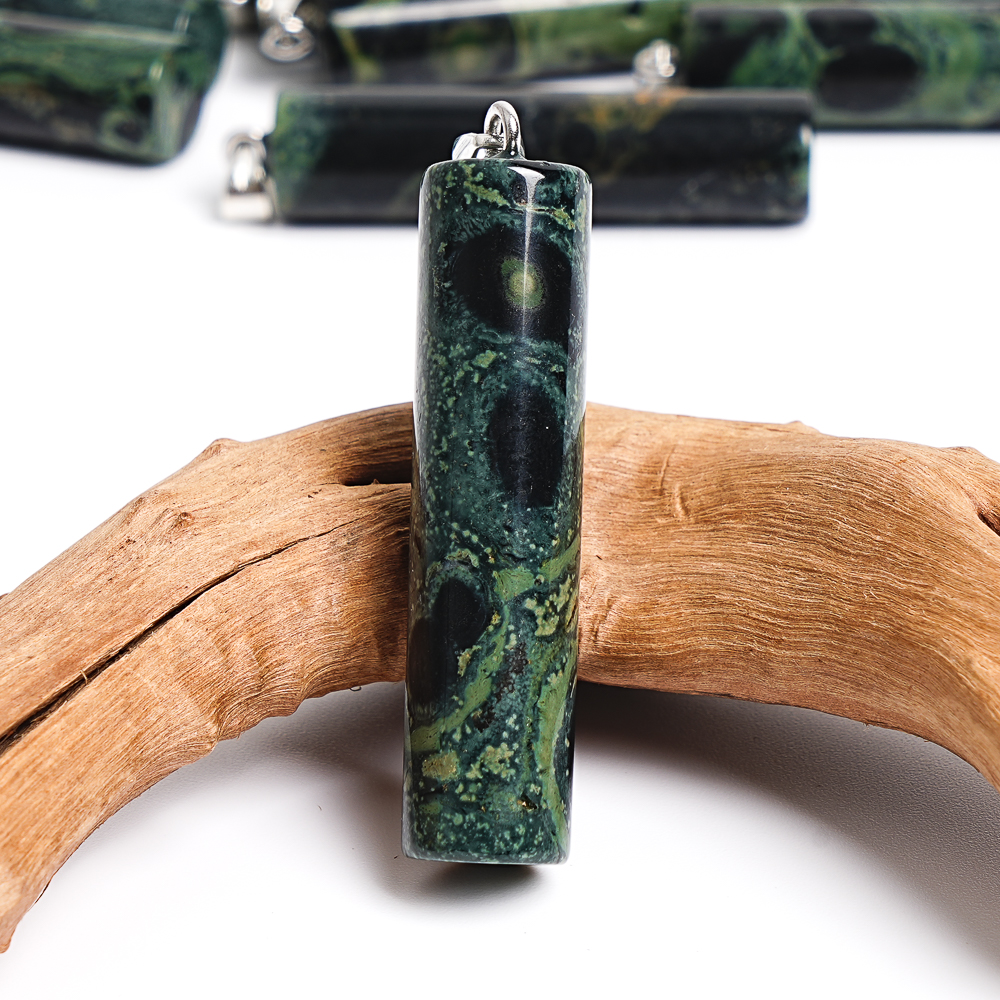 NATURAL GREEN GEMSTONE CYLINDR - Gemstone Bracelet Healing avis et prix